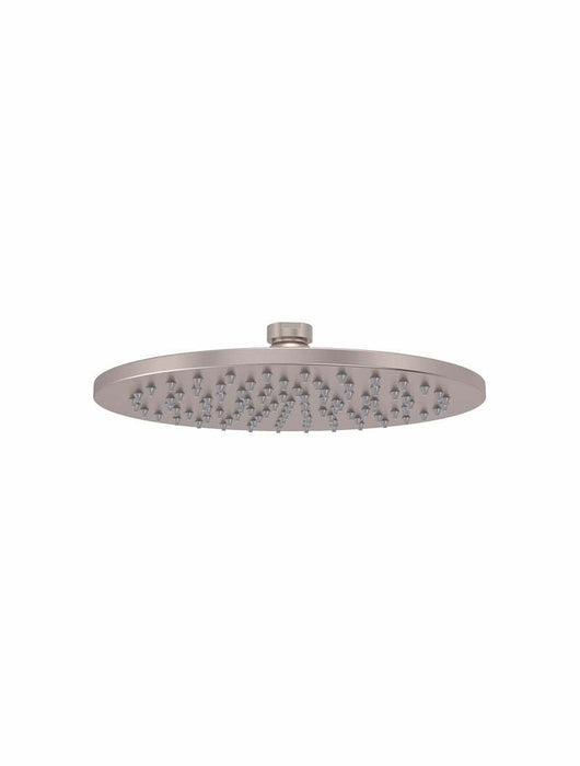 Meir Round Shower Rose 200mm, Champagne