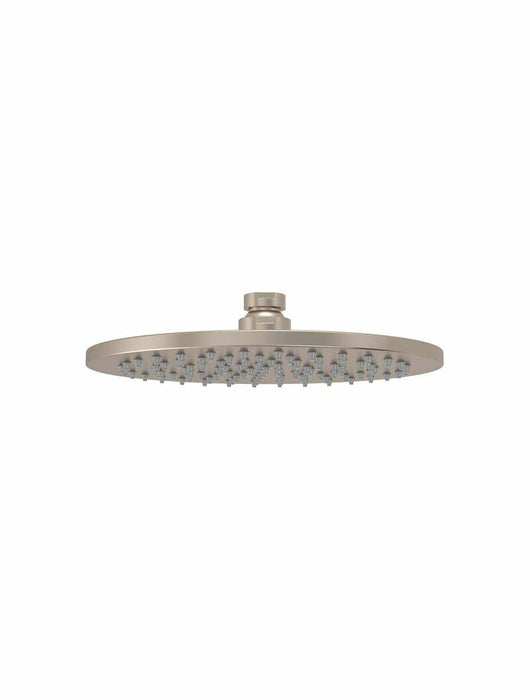 Meir Round Shower Rose 200mm, Champagne