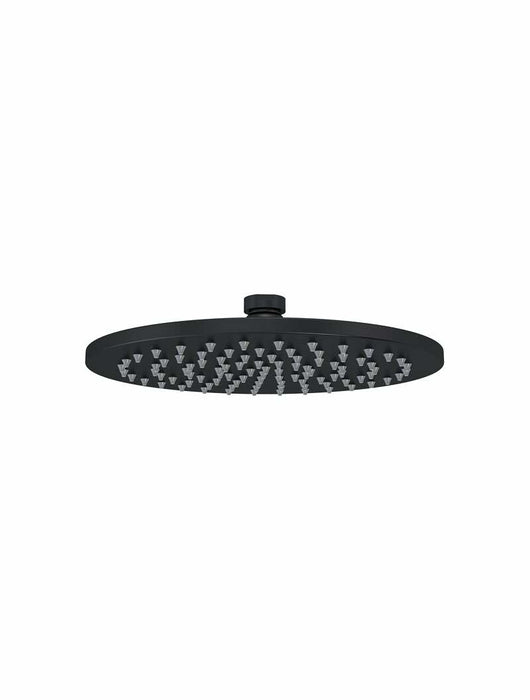 Meir Round Shower Rose 200mm - Matte Black