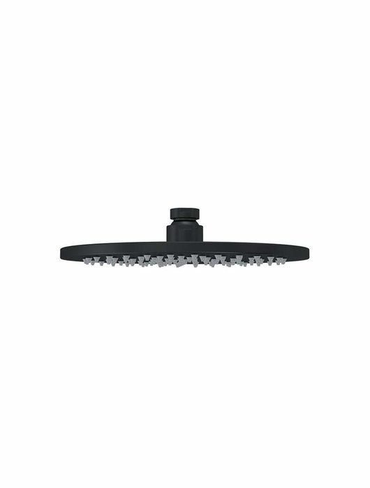 Meir Round Shower Rose 200mm - Matte Black