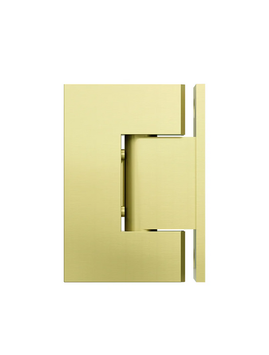 Meir Glass to Wall Shower Door Hinge, Tiger Bronze