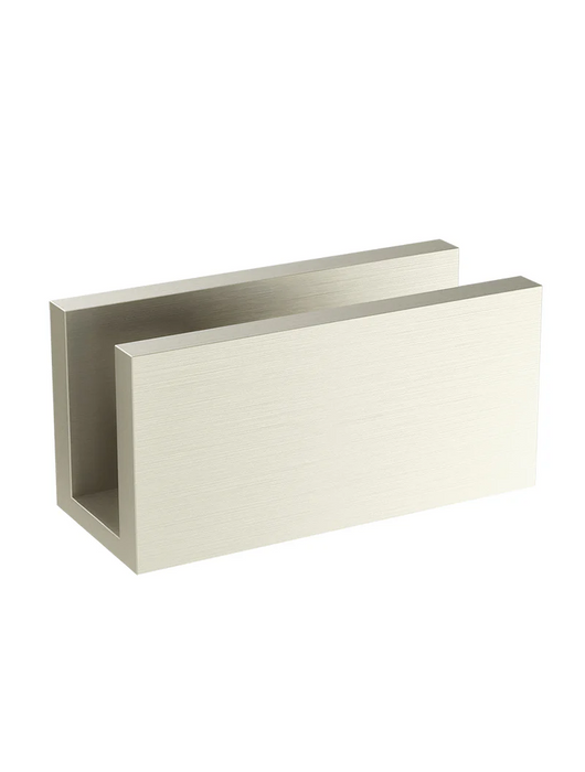 Meir Glass Fixing U Bracket, Brushed Nickel