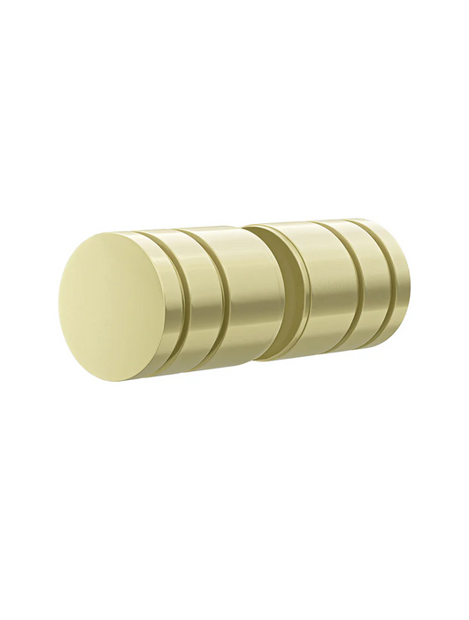 Meir Round Shower Door Handle, Tiger Bronze
