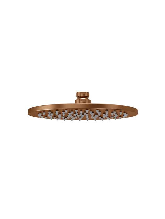 Meir Round Shower Rose 200mm, Lustre Bronze