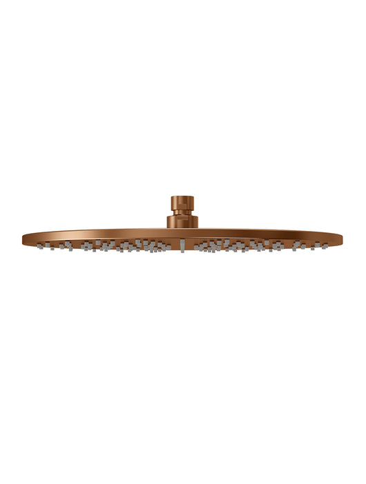 Meir Round Shower Rose 300mm, Lustre Bronze