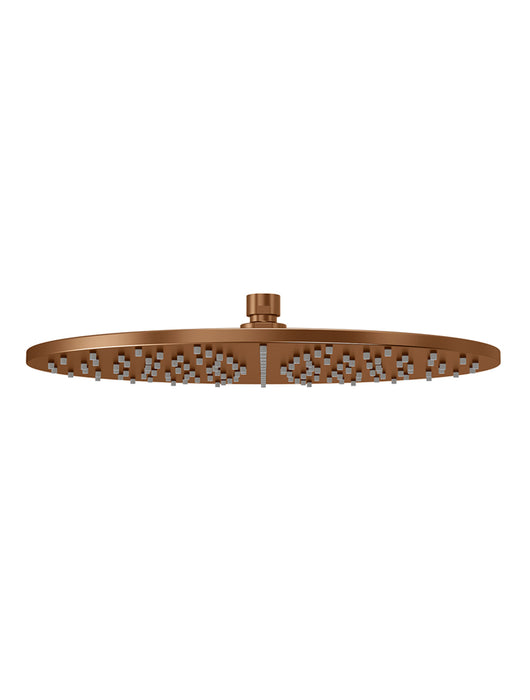 Meir Round Shower Rose 300mm, Lustre Bronze