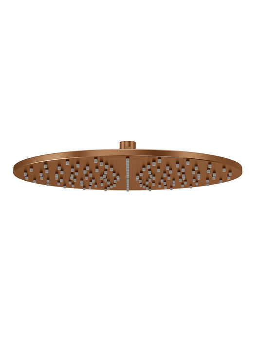 Meir Round Shower Rose 300mm, Lustre Bronze