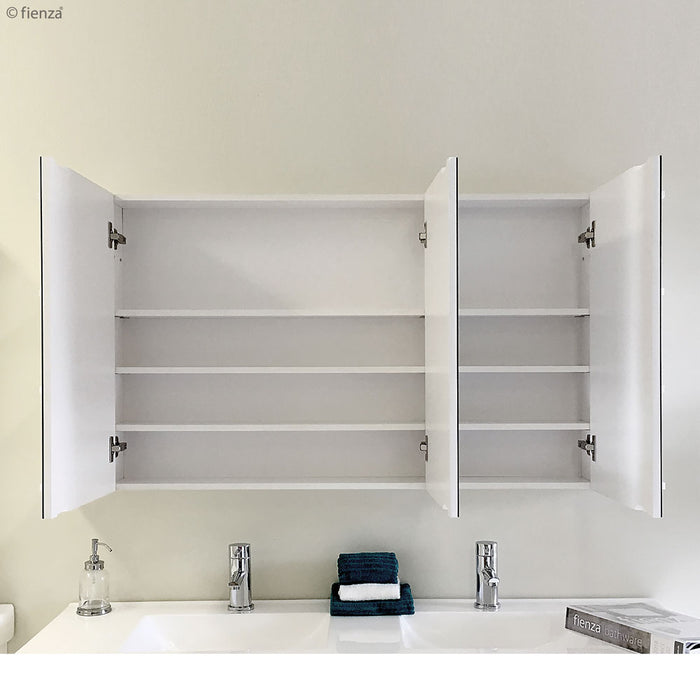 Fienza Pencil Edge 1200 Shaving Cabinet, Gloss White