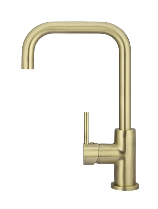 Meir Round Kitchen Mixer Tap Curved, Tiger Bronze