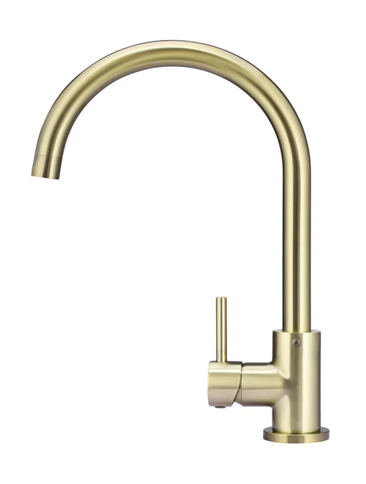Meir Round Kitchen Mixer Tap, Tiger Bronze