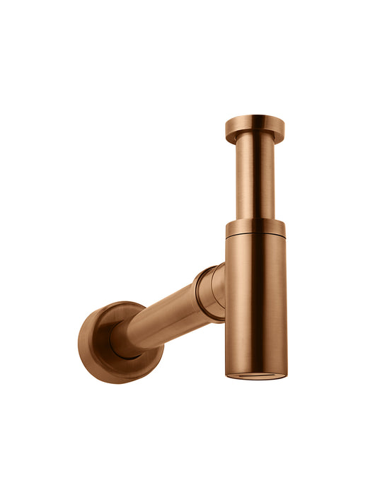 Meir Round Bottle Trap for 32mm Basin Waste and 40mm Outlet, Lustre Bronze