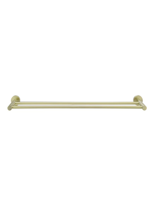 Meir Round Double Towel Rail 600mm, Tiger Bronze