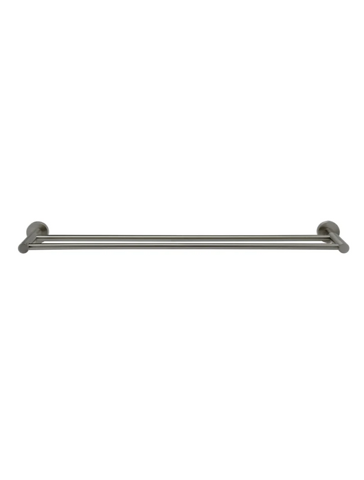 Meir Round Double Towel Rail 600mm, Shadow