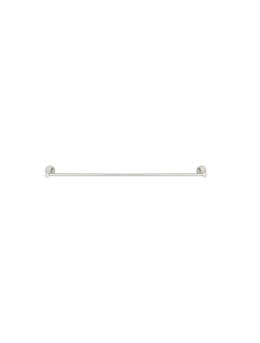 Meir Round Single Towel Rail 600mm, Brushed Nickel