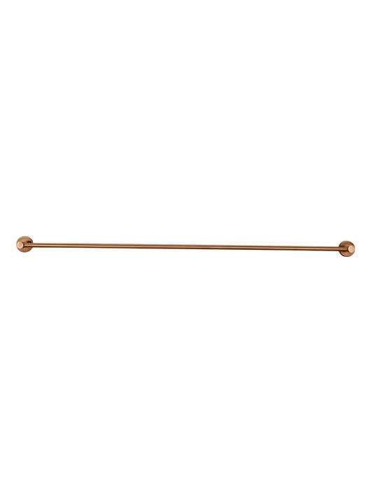 Meir Round Single Towel Rail 900mm, Lustre Bronze