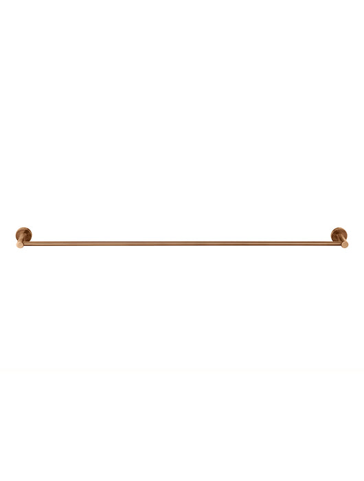 Meir Round Single Towel Rail 900mm, Lustre Bronze