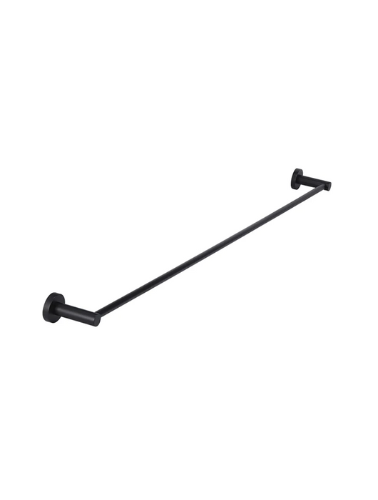 Meir Round Single Towel Rail 900mm, Matte Black