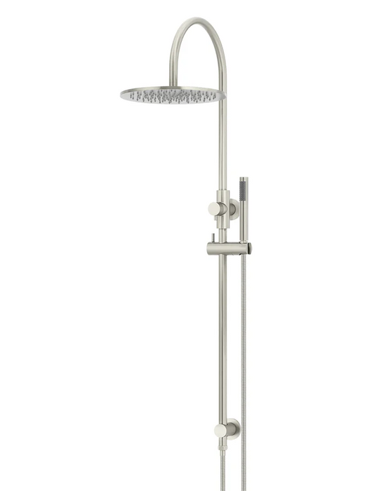Meir 300mm Round Overhead Shower Set, Single Function Hand Shower, Brushed Nickel