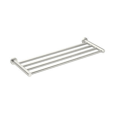 Nero Mecca Towel Rack, Brushed Nickel