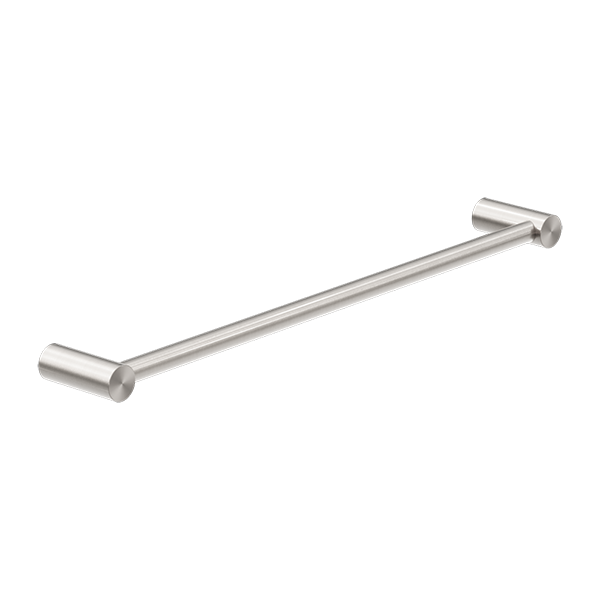 Nero New Mecca Single Towel Rail 800mm, Brushed Nickel