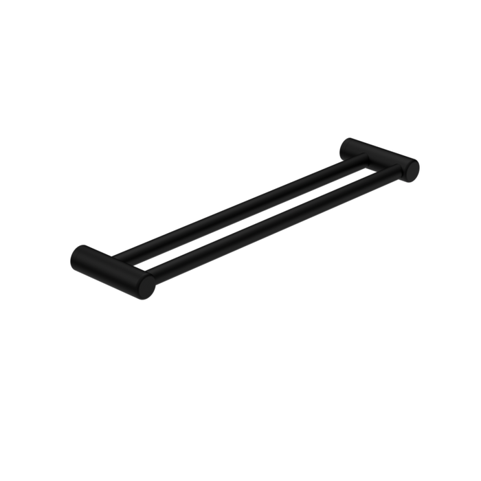 Nero Mecca Care 25mm Grab Double Towel Rail 900mm, Matte Black