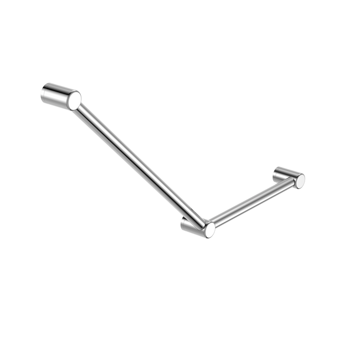 Nero Mecca Care 32mm Ambulant Toilet Grab Rail 45 Degree 750X450mm,Chrome