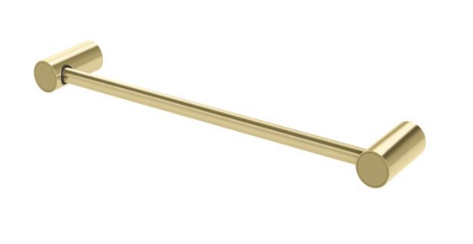 Phoenix Vivid Slimline Hand Towel Rail 350mm, Brushed Gold