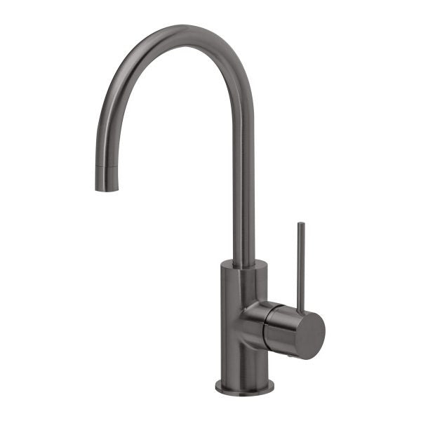 Phoenix Vivid Slimline Sink Mixer 160mm Gooseneck - Gun Metal | Yeomans