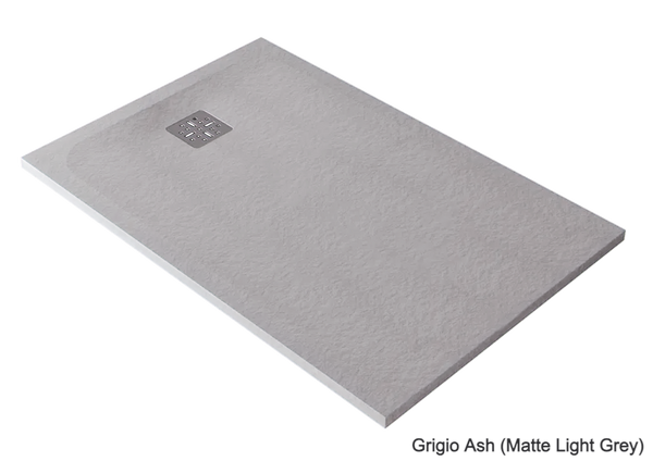 Domus Living 1000X1000 Pietra Shower Floor, Grigio Ash