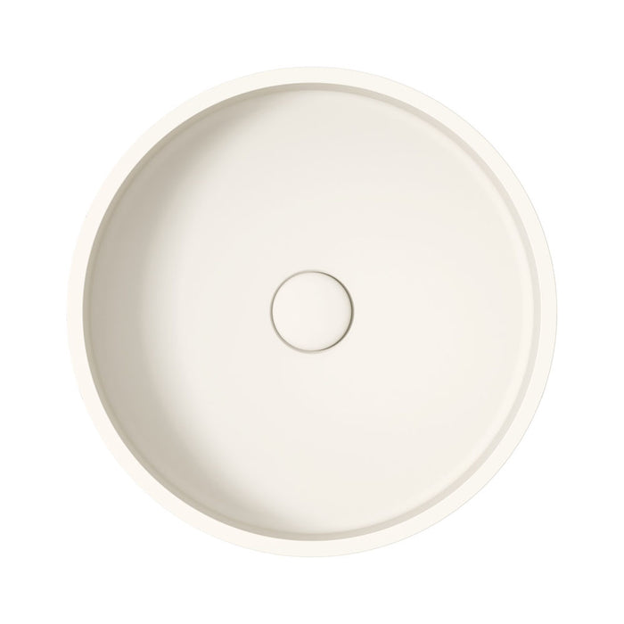 Fienza Jada Round Concrete Above Counter Basin, Warm White