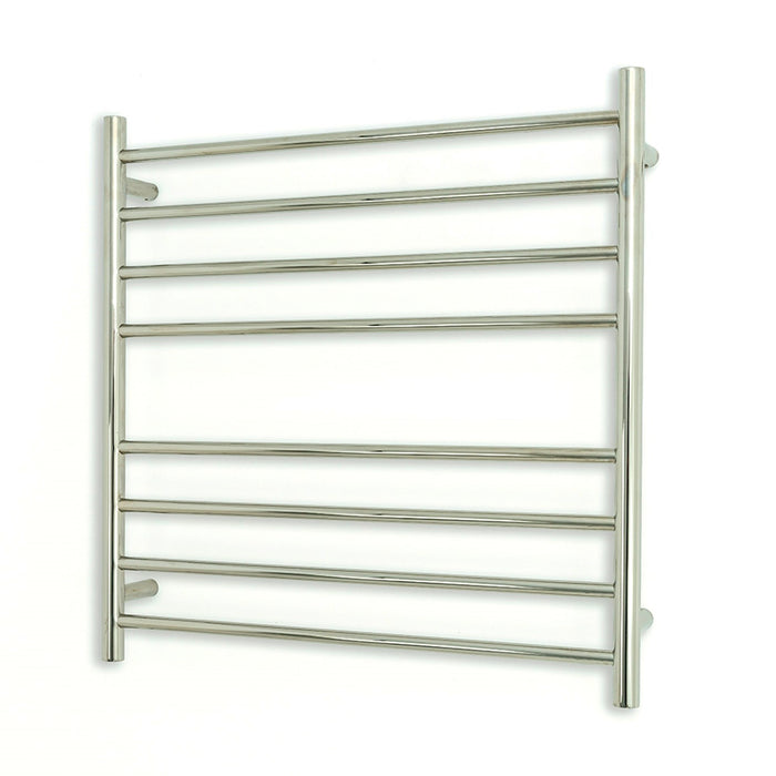 Radiant Heating 750 x 750mm Rnd Heated Towel Rail RIGHT, Polished